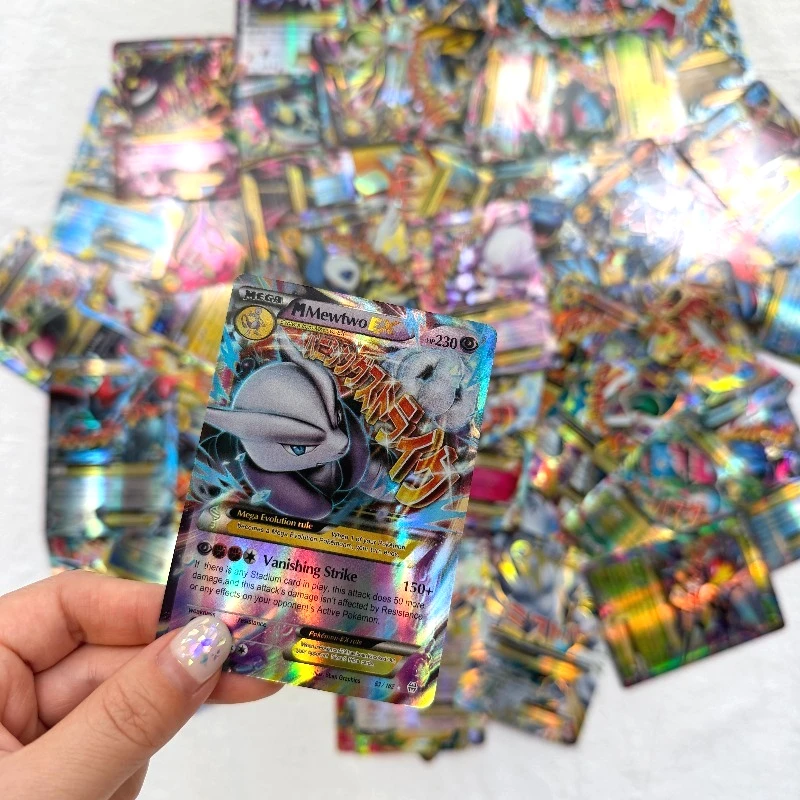 Фото Набор из 60 коллекционных карт Mega Pokemon EX: Мега-эволюция, карточная игра Pocket Monster TCG, аниме-битва, коллекционная игрушка, подарок №2
