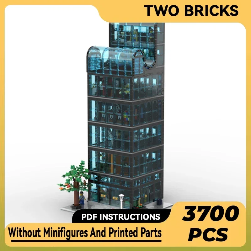 Конструктор Moc с изображением городской улицы Модульные строительные блоки