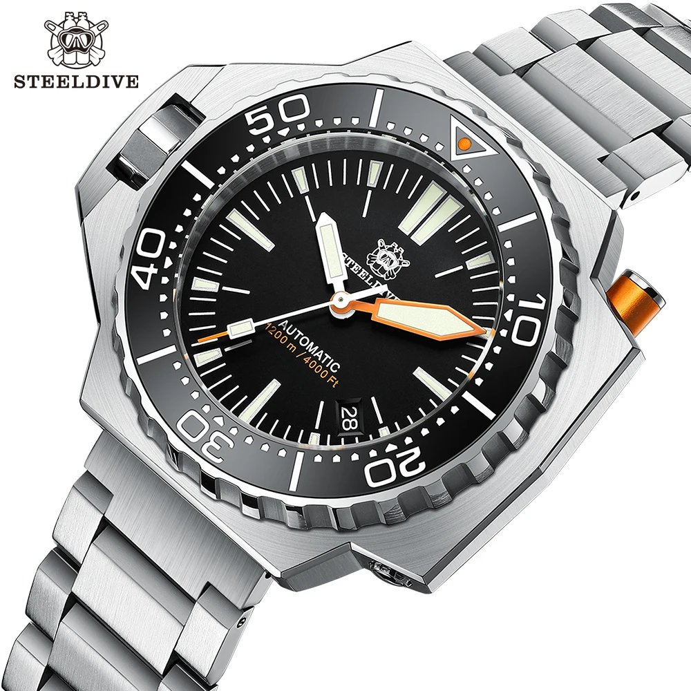 Новое поступление 2022 заводская цена Steeldive SD1969 водонепроницаемость 1200 м NH35