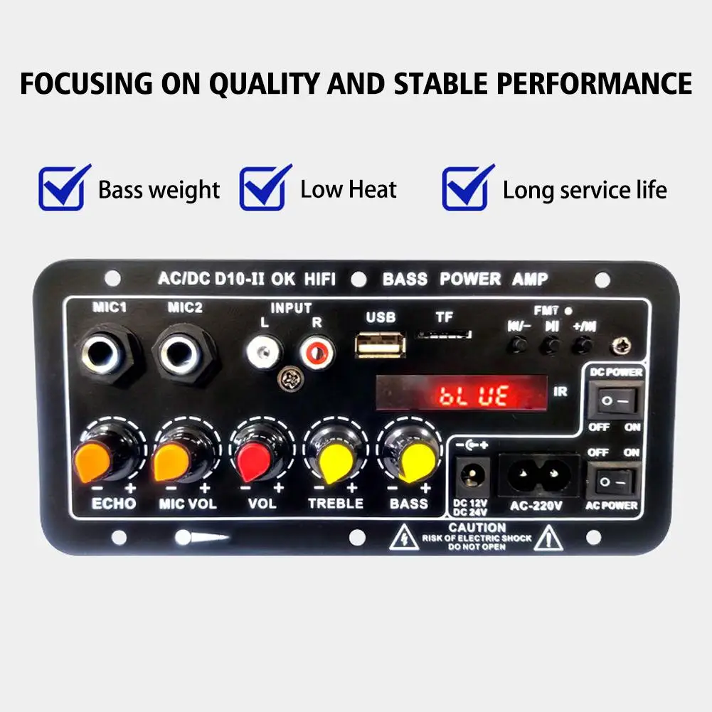 

Материнская плата Woopker D10-ii со светодиодным экраном 30-120 Вт для 4 Ом динамика, домашний модуль усилителя мощности для Ca Z3B2