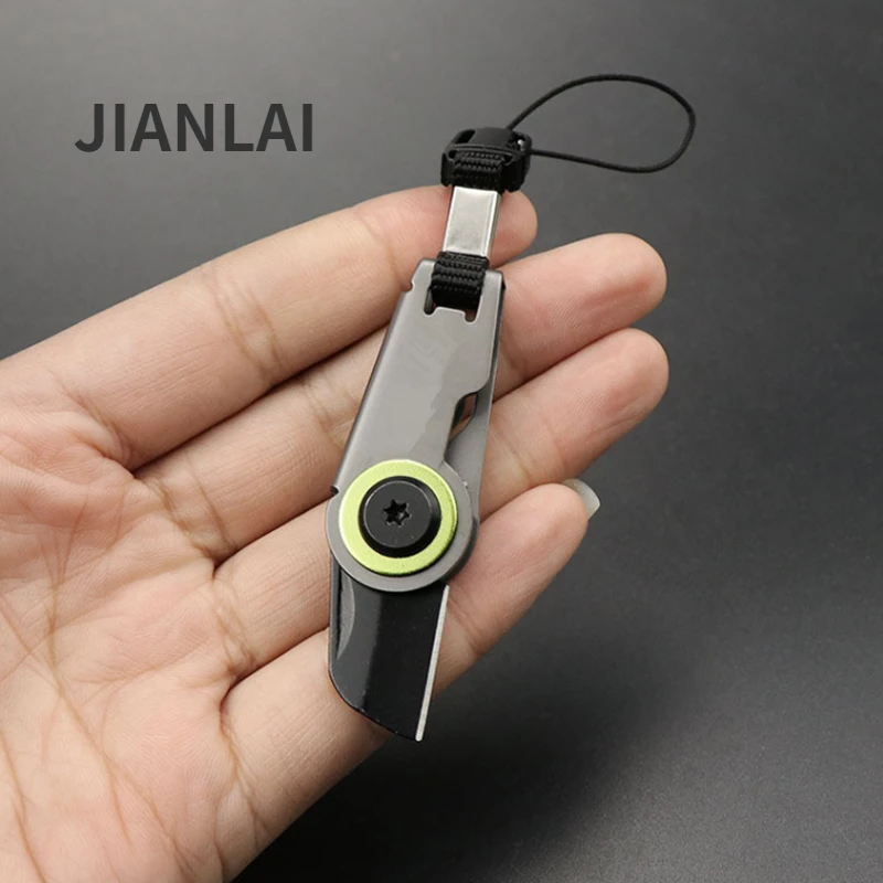 

Mini Pocket Folding Knife Portable Small Blade EDC Keychain Pendant Express Unpacking Pocket Knife Gift EDC Tool