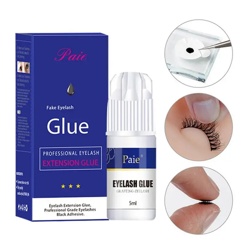 

Lash Extension Glue 0.17fl.oz/5ml Extra Strong Lash Glue For Eyelash Extensions 1-2 Sec Drying Time Lash Adhesive For