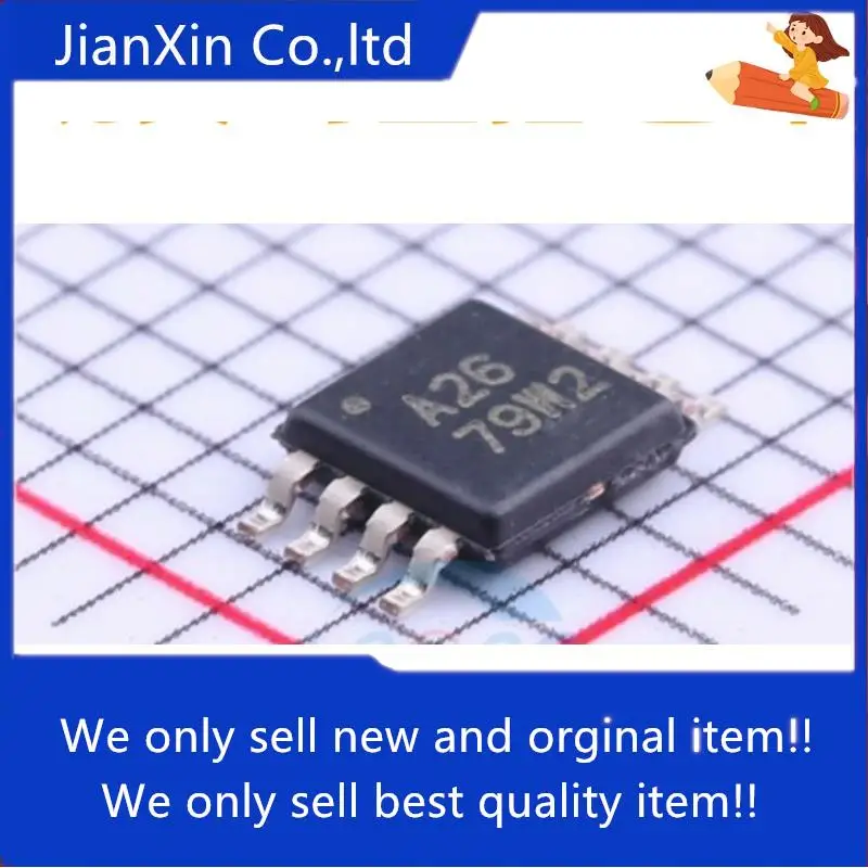 

10 шт. 100% оригинальный новый INA126EA INA126 Silkscreen A26 MSOP-8 Op Amp TI