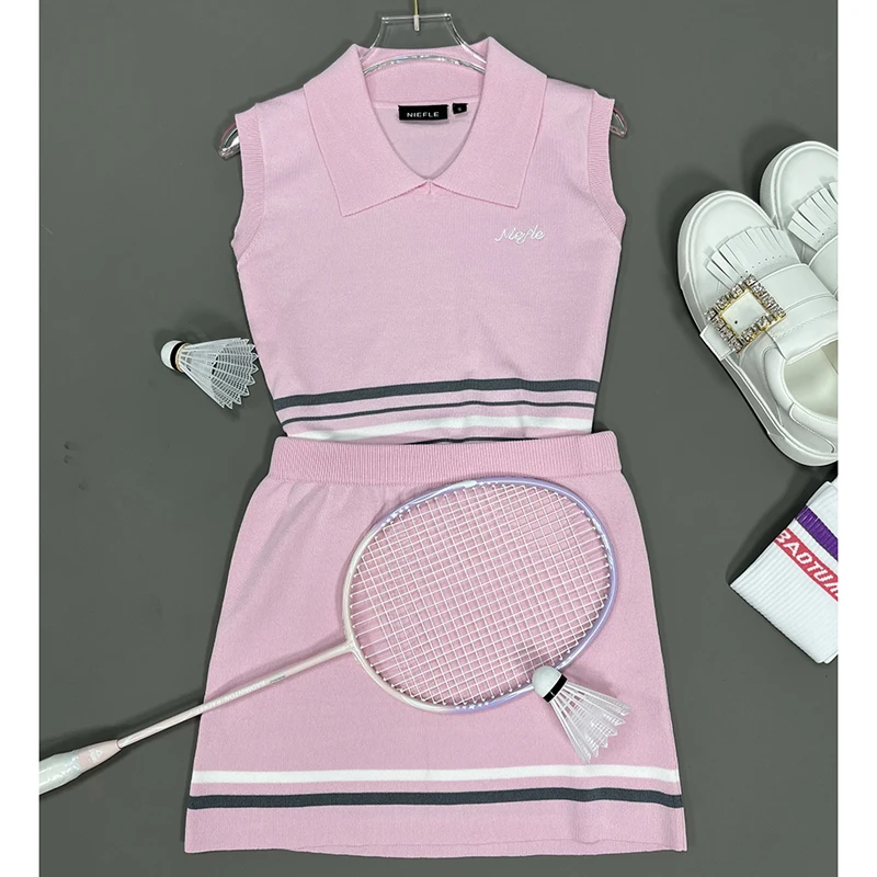 Женский вязаный Топ без рукавов Быстросохнущий Универсальный комплект из