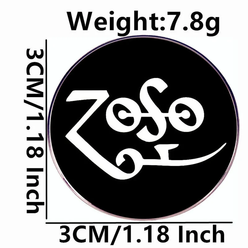 Эмалированные булавки Zoso значок на лацкане брошь украшение ювелирные изделия