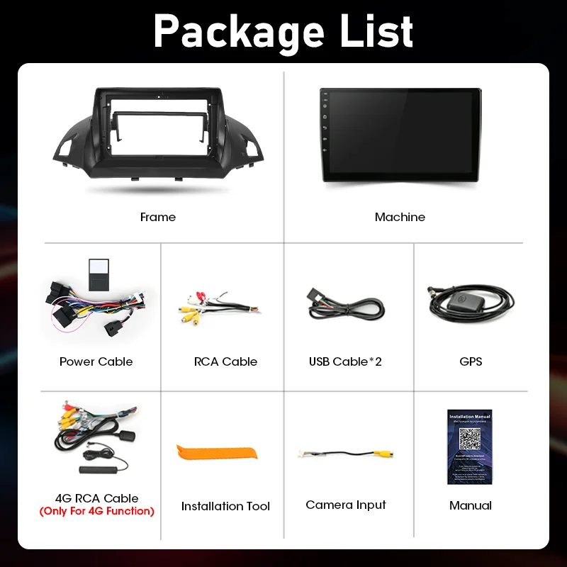 Автомобильное радио для Ford C-MAX Kuga 2 Escape 3 2012-2019 Carplay Android автоматический экран