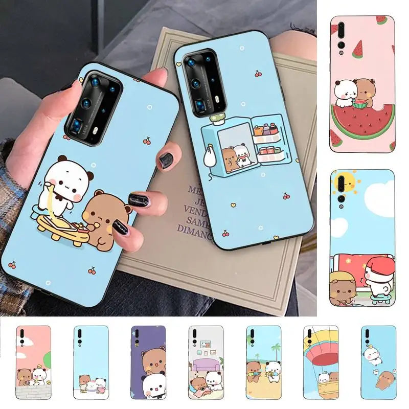 

Bubududu Panda Phone Case for Huawei P30 40 20 10 8 9 lite pro plus Psmart2019