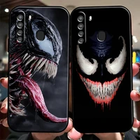 marvel venom cool phone case for samsung galaxy a32 4g 5g a51 4g 5g a71 4g 5g a72 4g 5g liquid silicon coque funda black back