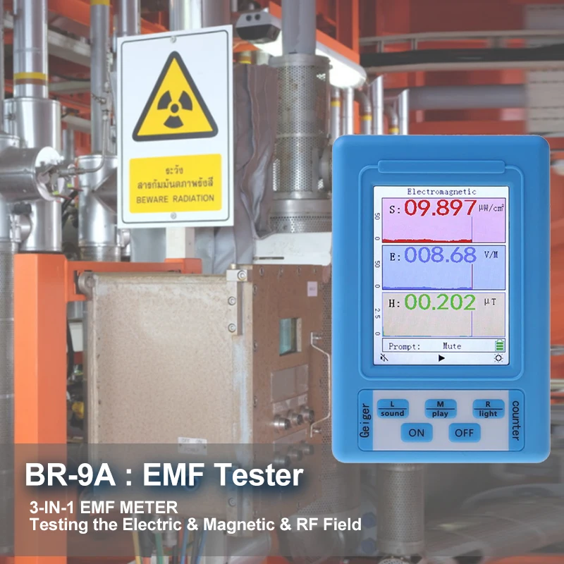 BR-9A Electromagnetic Radiation Detector High Accuracy Professional Semi-functional Type Tester |