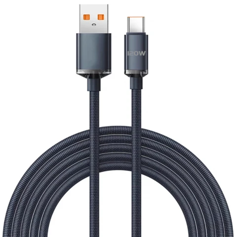 Новый USB-кабель для быстрой зарядки и передачи данных, 120 Вт, 6 А, 0,25 м/1 м, электрический кабель для быстрой зарядки, подходит для Huawei, Xiaomi
