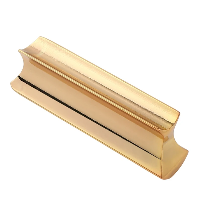 

Слайд для гитары, золотой твердый слайд для гавайской гитары, электрическая гитара, бас