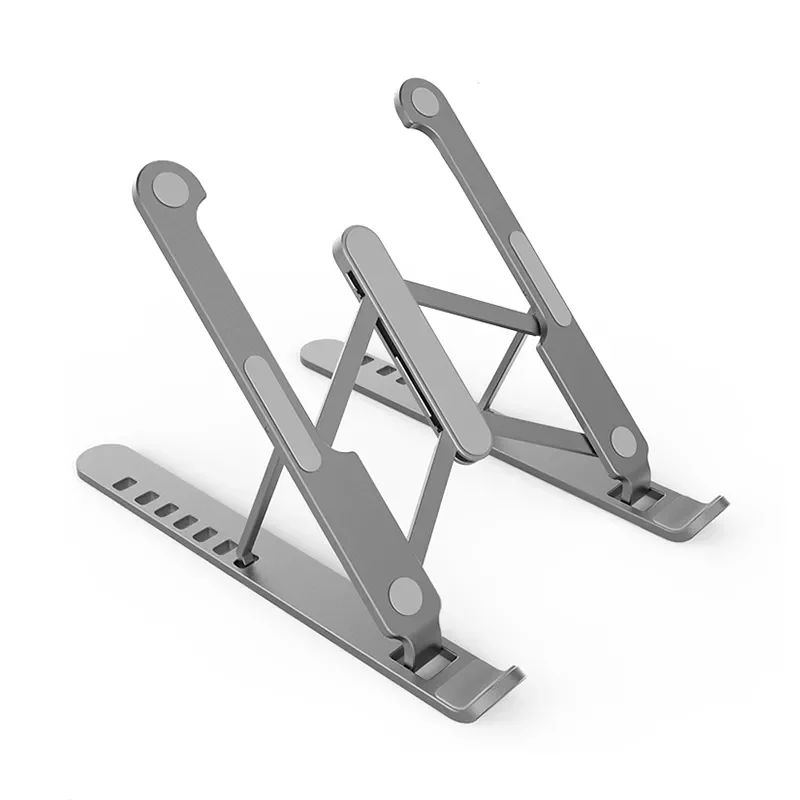 

Universal 11 14 15.6 17.3 Inch Laptop Bracket Aluminium Adjustable Height Angle Foldable Portable Base For Notebook Macbook Pad