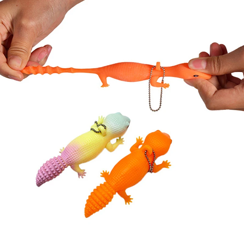 

Funny Keychain Antistress Cartoon Lizard Giant Salamande Stress Toy Funny Squeeze Prank Joke Toys For Girls Gag Gifts