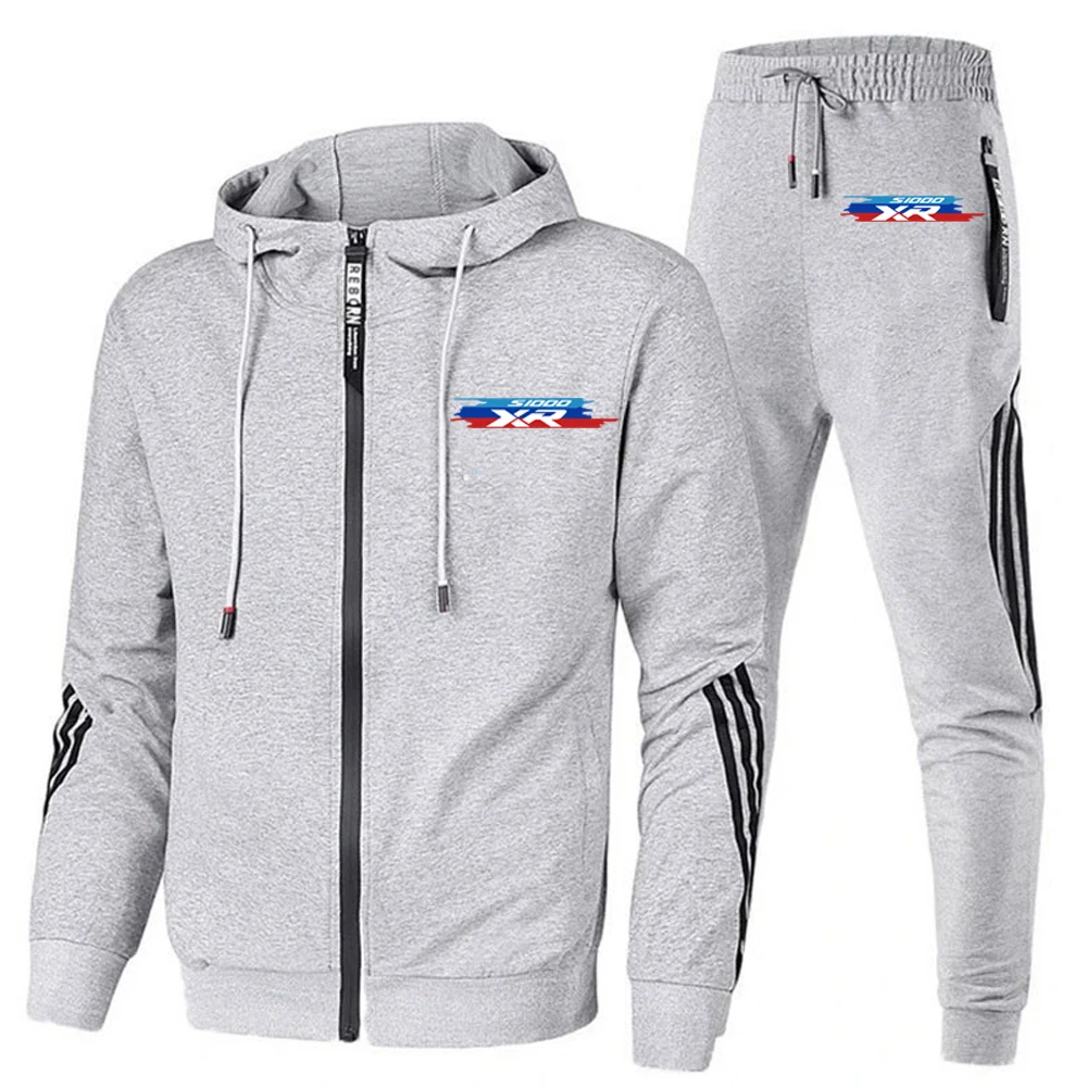 FOR BMW R1200GS R1200ADV R1250GS RRS1000 S1000R S1000XR 2023 new men's casual sportswear sportswear hooded printe top trousers