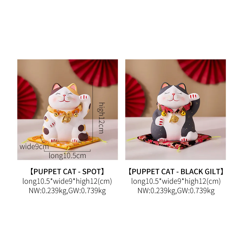 Китайский стиль Новогоднее украшение для дома прекрасный кот Beckoning керамические