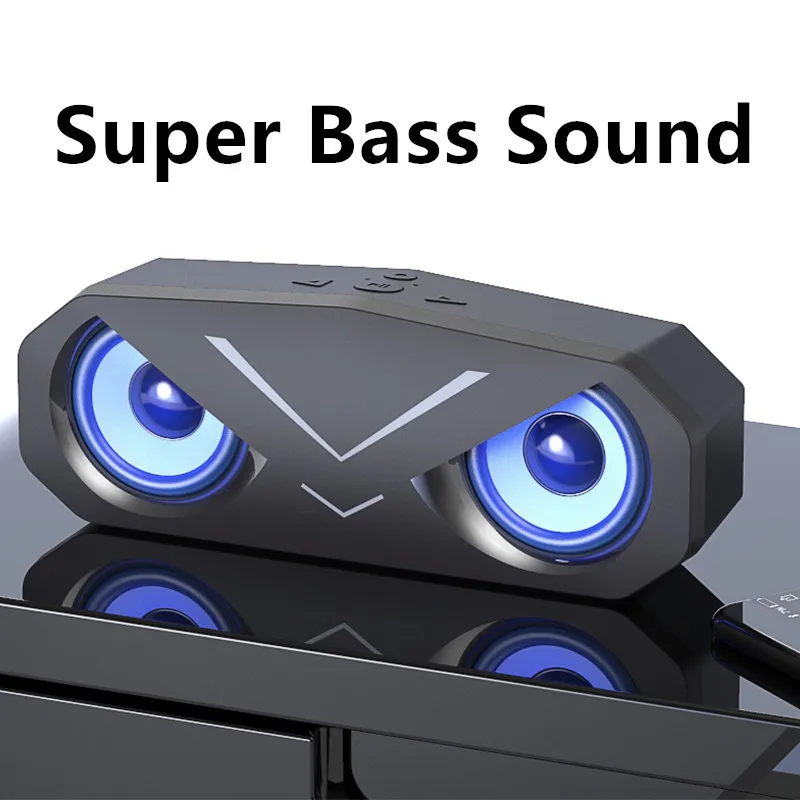 

Bluetooth Computer Speaker Stereo Bass Sound Bar LED Display Subwoofer Loudspeaker for PC Laptop Portable Column Support TF Card