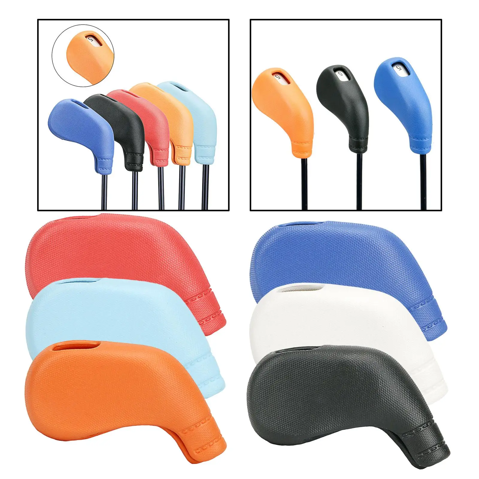 Прочный чехол на голову для гольф-клуба чехлы утюгов гольфа накладные головные