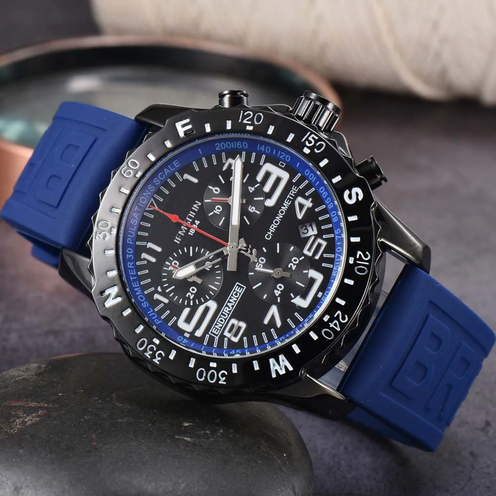 

New Business Original Brand Watches For Mens Luxury Top Multifunction Sports Watch Automatic Date Chronograph Quartz AAAAA Clock