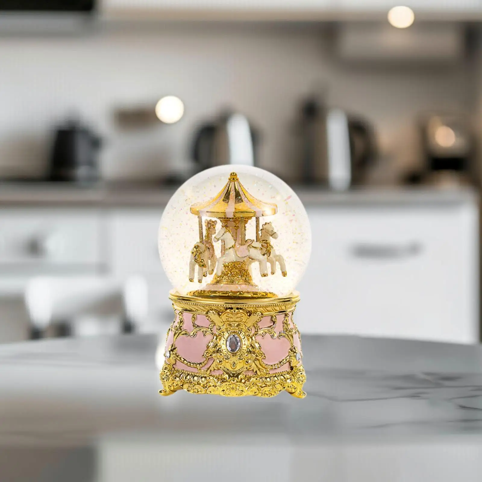 Музыкальная карусель музыкальная шкатулка из смолы с милой лошадью подарок на