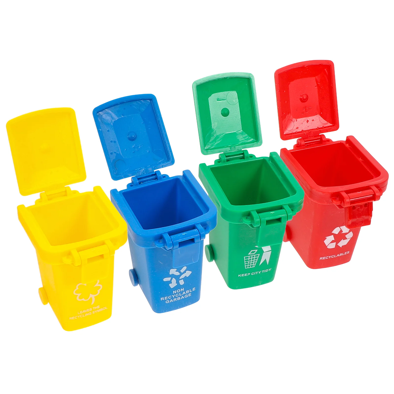 4 шт. небольшой мусорный бак с крышкой мини-детские игрушки пепельница красная