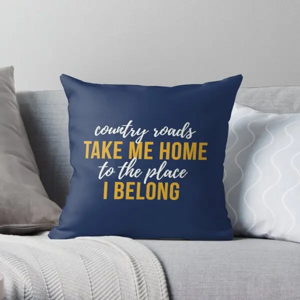

Country Roads Take Me Home Printing Throw Pillow Cover Office Soft Anime Decor Waist Decorative Bed Throw Pillows not include
