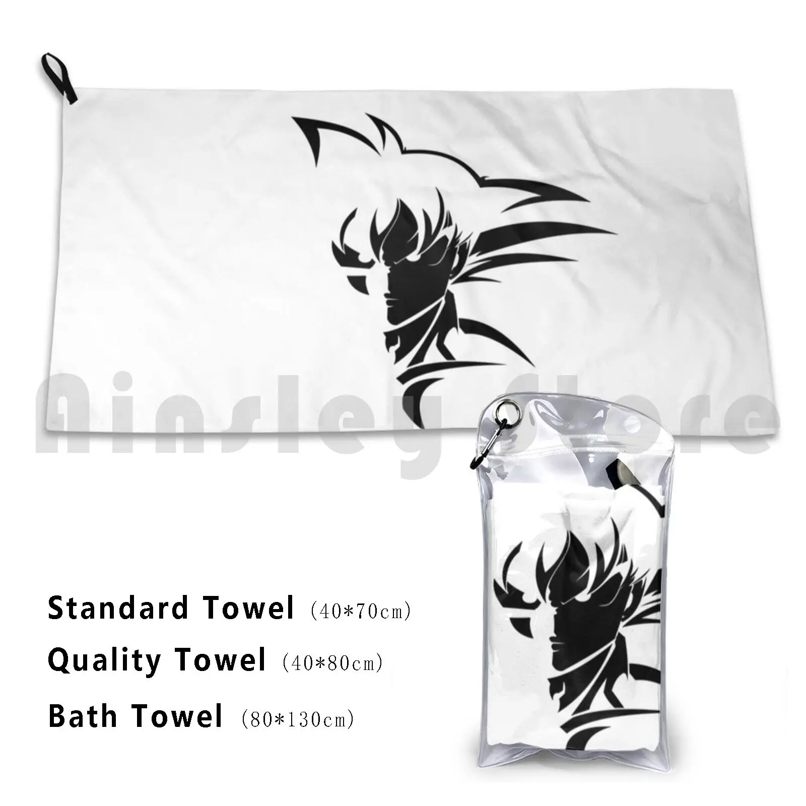 

San Shadow ( Black ) Bath Towel Beach Cushion Dbz Db Anime Manga Cute Vintage Retro Piccolo Namek