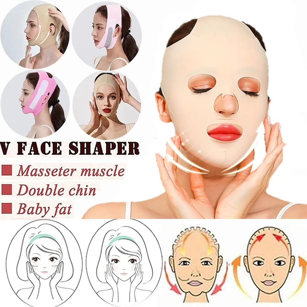 Деликатная тонкая маска для лица похудение бандаж уход за кожей Форма ремня