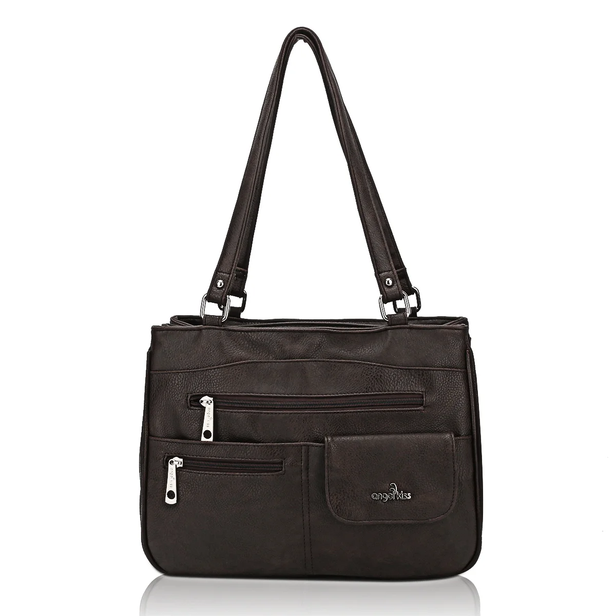 

Angelkiss Brand 2022 New Arrival Vintage Washed Women Handbag PU Leather Shoulder Bag Messenger Bag In Soft Material