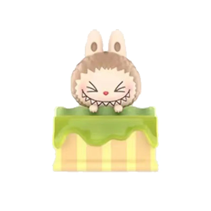 POPBean кремовый торт серии 3 5 см Labubu Pucky делающий PU Dimoo Skullpanda Молли экшн-фигурки куклы