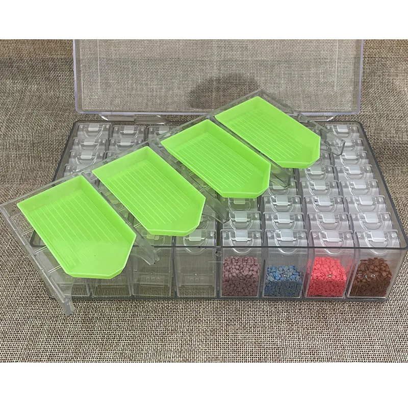 

Коробка для хранения алмазных бусин, 64 ячейки