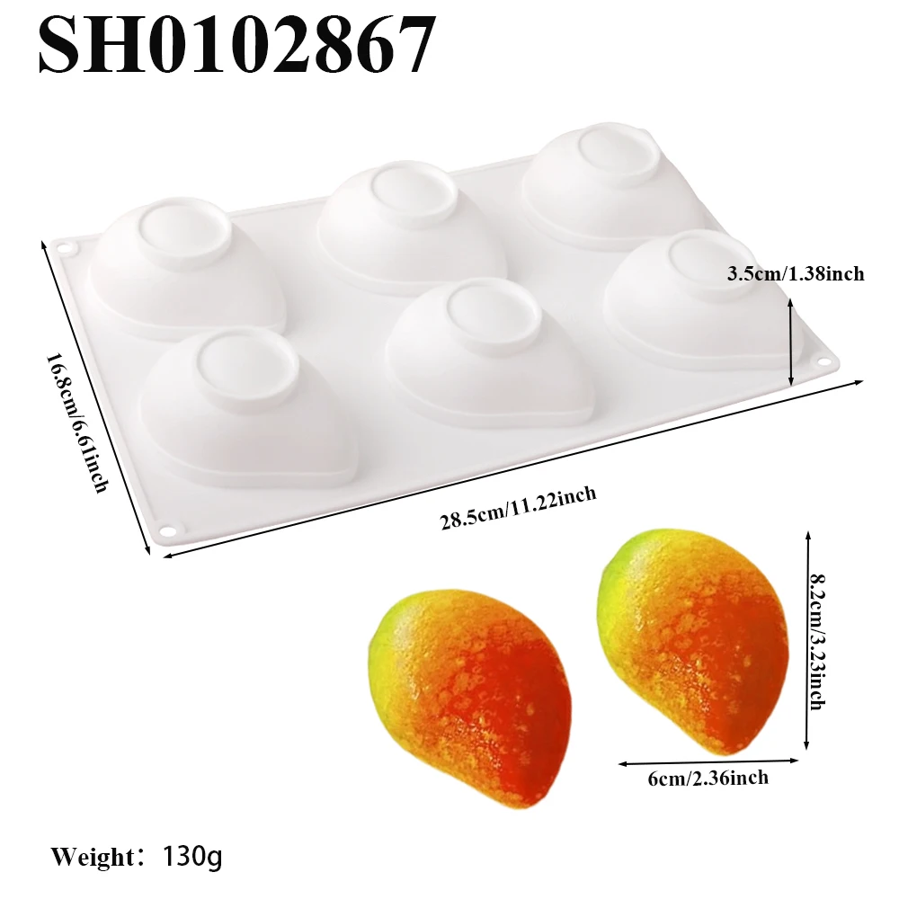 

Форма для выпечки Meibum силиконовая 6 ячеек