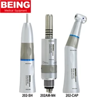 being dental low speed inner water push button contra angle handpiece 2 35mm 1 6mm straight nose cone air motor 4holes nsk kavo