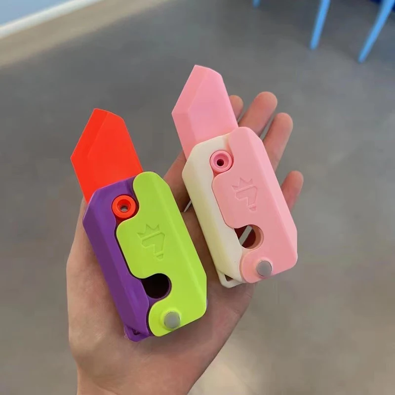 Светящийся в темноте гравитационный нож 3D мини-печатный куб мини-модель с
