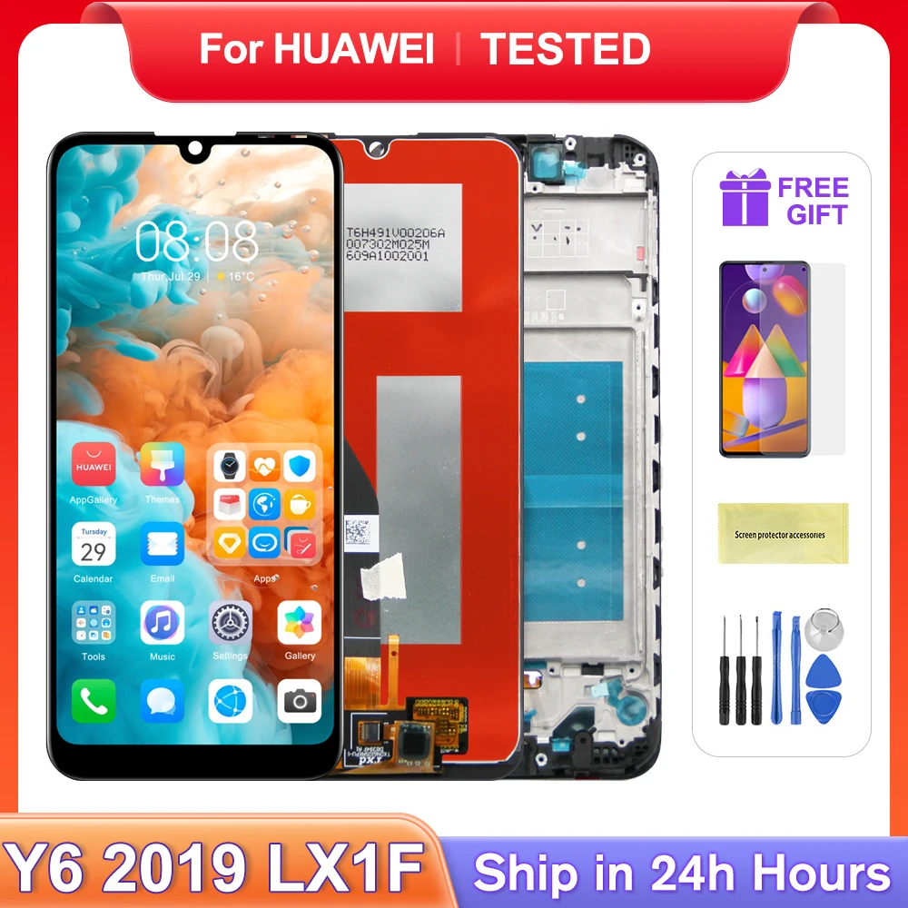 ЖК-дисплей 6 09 ''Y6 2019 для Honor 8A MRD-LX1F LX1 LX3 LX1N дисплей с сенсорным экраном и