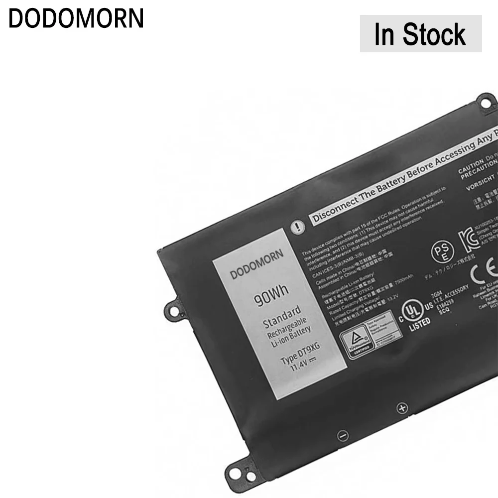 Высококачественный аккумулятор для ноутбука DT9XG Dell Alienware ALWA51M-R1782 D1968W D1968B D1746W D1733B