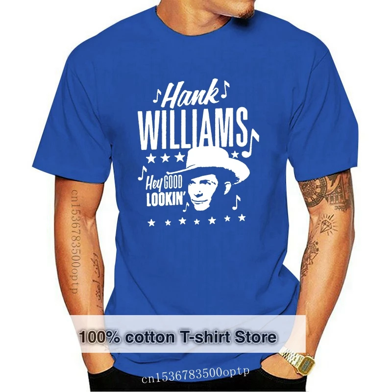 

Новинка, футболка со стильным принтом Хэнка Уильямса, модель 2021, одежда для улицы, футболка