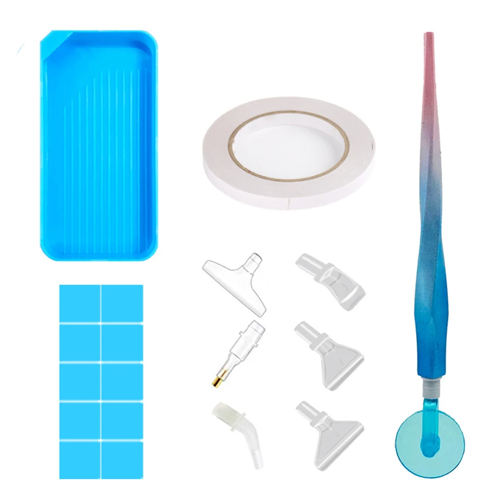 Градиентная ручка для алмазной живописи с набором валиков-6 сменных наконечников