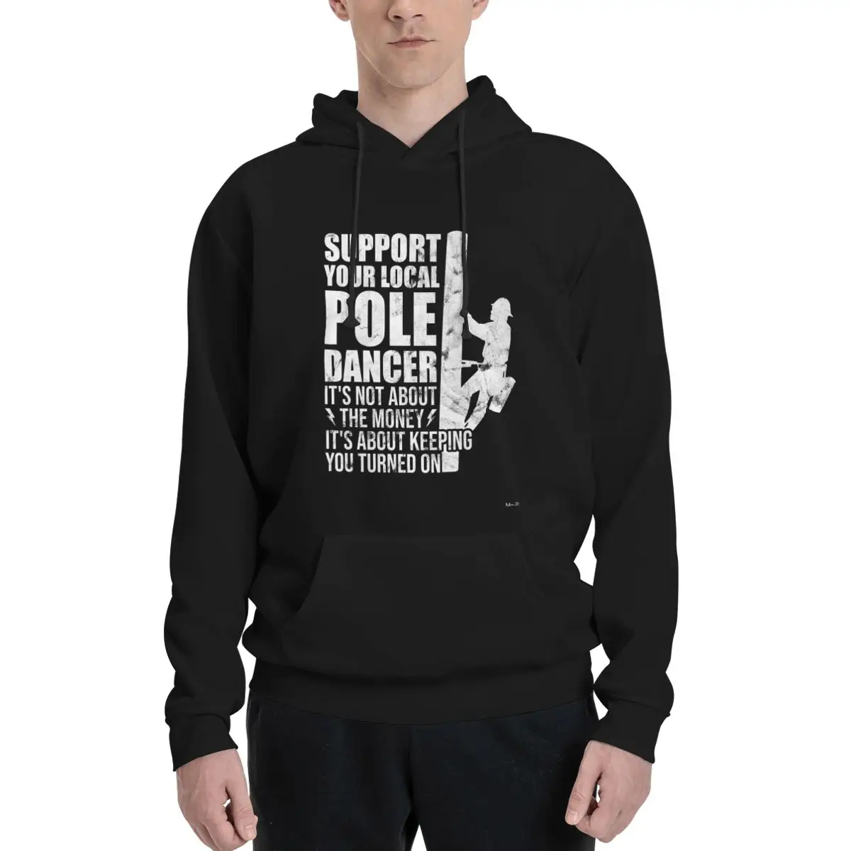 Поддержите местную танцор на шесте электрические толстовки с капюшоном в стиле
