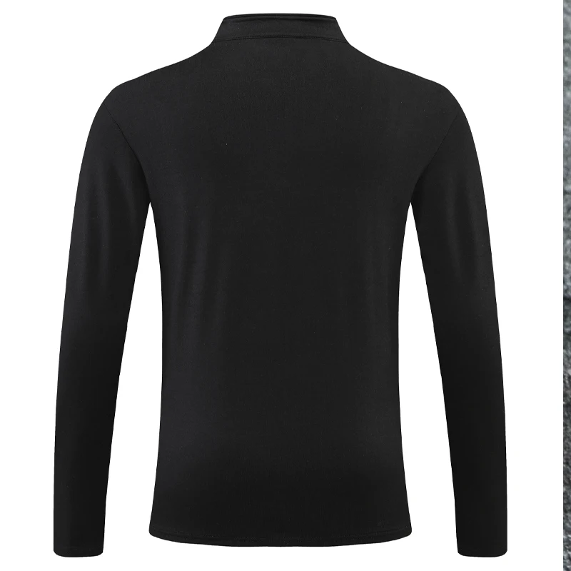 Men Half Zip Pullover Gym Fashion Sports Long Sleeve Casual Brand Running Sweatshirt Prints Polyester Fitness Training Shirts