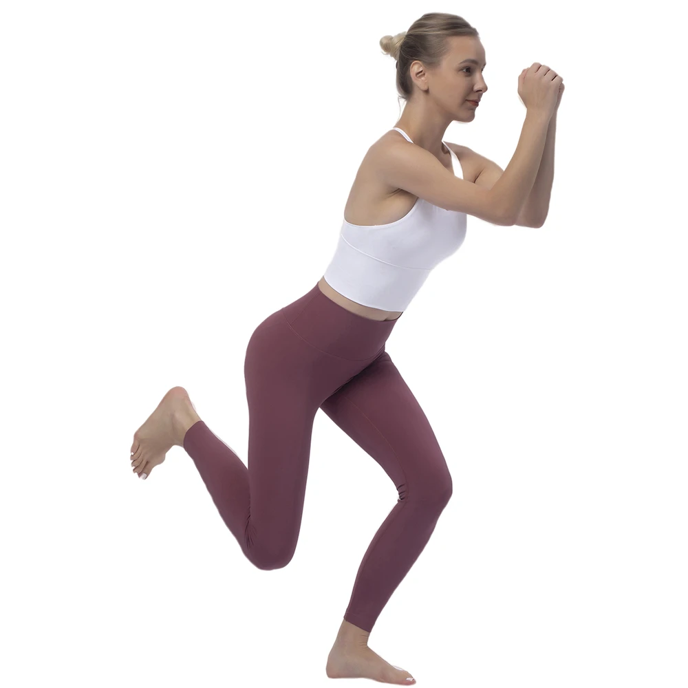 Yoga Peached Pants No Front Seam Leggings Sports Workout Push Up Tights for Women Clothing Sportswear Woman Gym Running Leggins