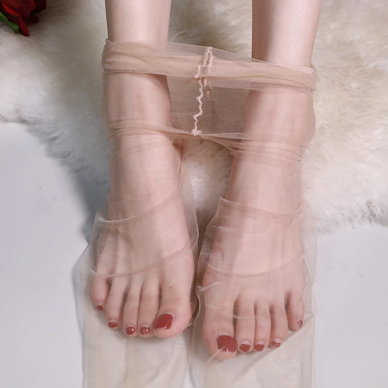 Silk Stockings Ultra-thin Stealth Thin Transparent Drunk Female Xia Non-trace Incarnadine Tiptoe Pure Sexy 0 D Black Silk