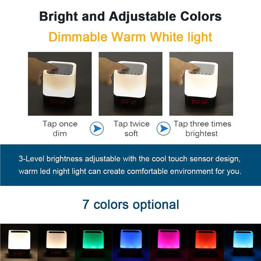 

Wireless Speaker Night Lamp Scene Layout Lighting Adornment Bedside Light