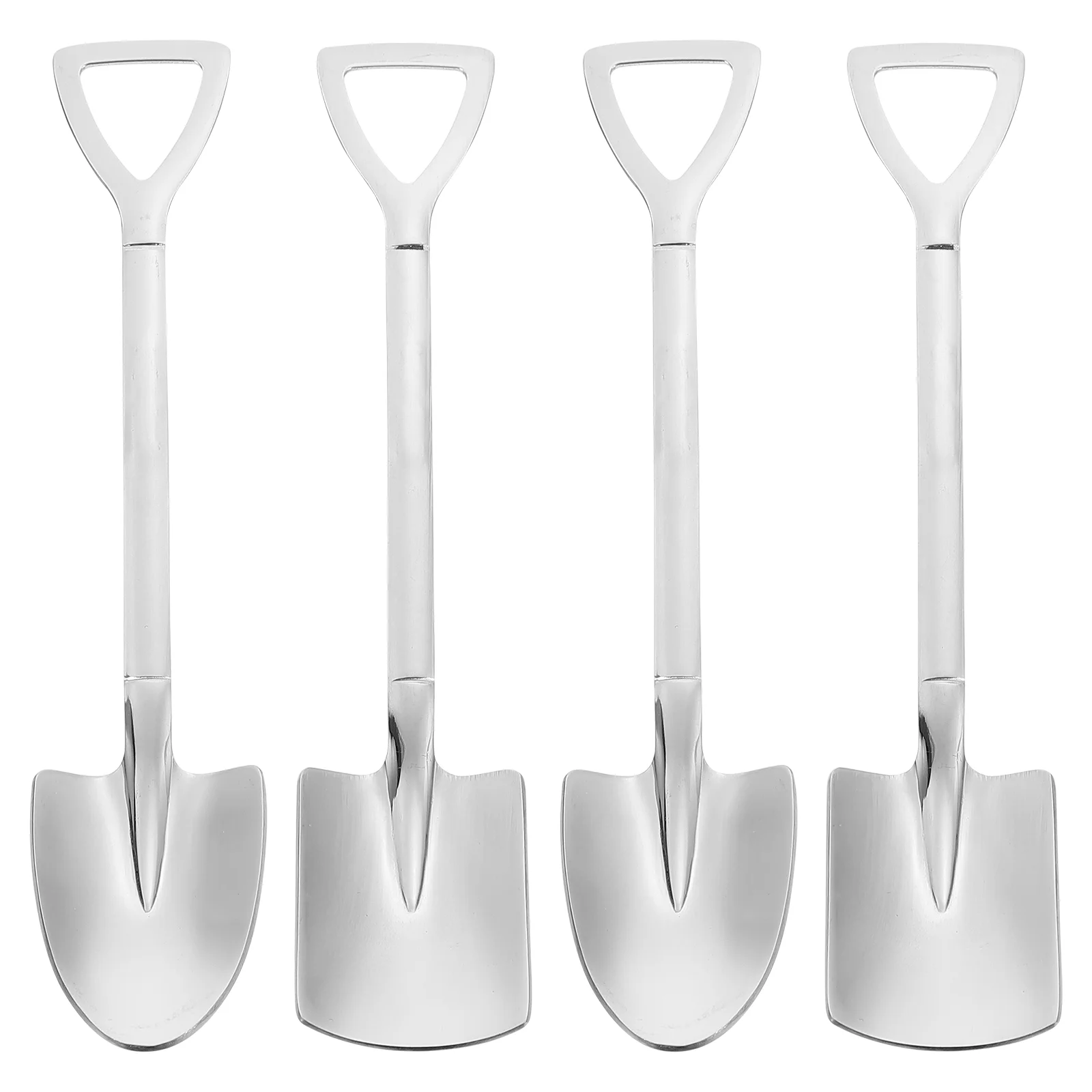 

4pcs Spoons Espresso Spoons Soup Spoons Stainless Steel Dessert Spoon Cake Fruit Spoons Teaspoons Ice Cream Spoon