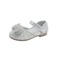2022 spring children shoes girls butterfly silver princess shoes glitter children baby dance shoes casual toddler girl sandals