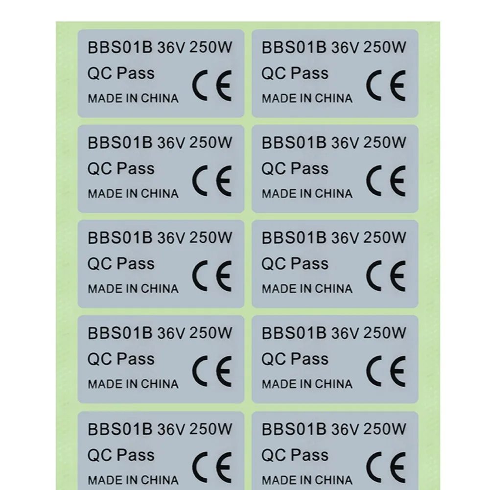 

20 шт., стикеры для электровелосипеда BAFANG 36 в 250 Вт/48 в 750 Вт BBS 01/BBSHD