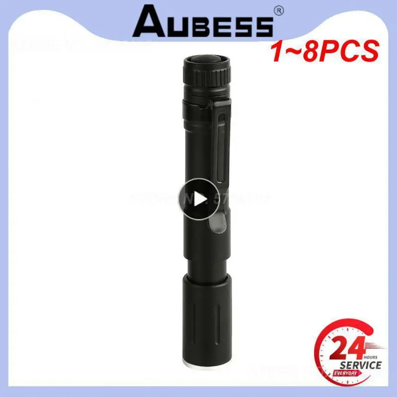 

1~8PCS Mini LED Flashlight ZOOM 7W Q5 1000LM Waterproof Torch LED Zoomable Lanterna AAA Battery Led for Camping Emergency LED