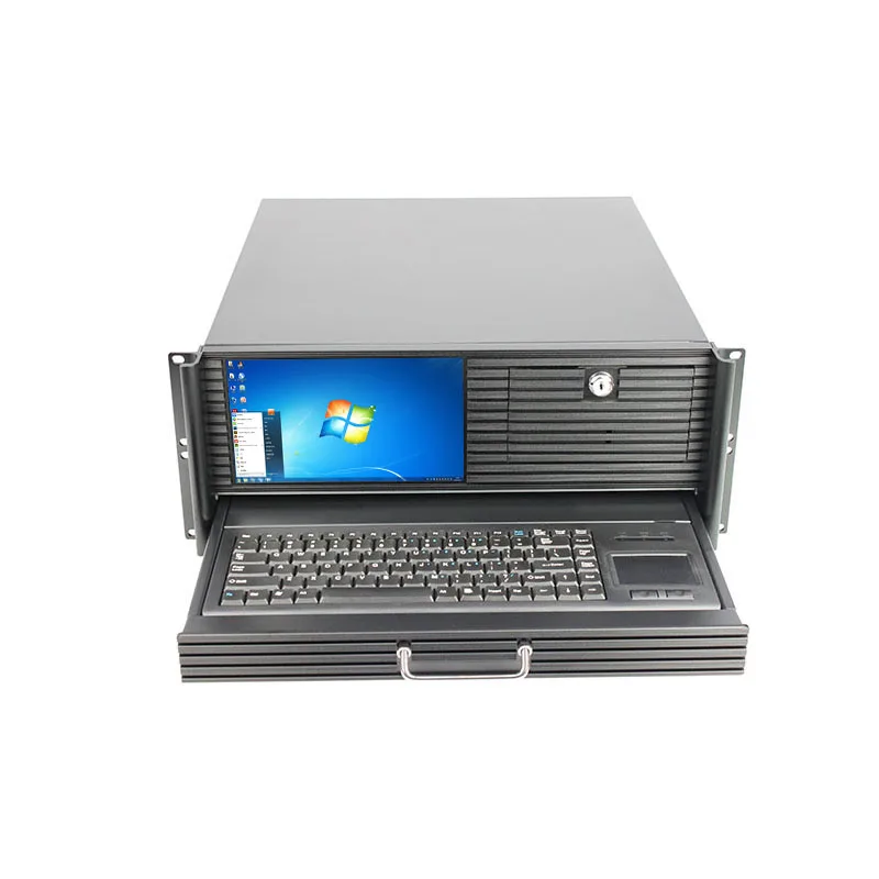 

4U 19 inch rackmount server case with 3.5" hot swap hdd Industrial PC chassis 4u with LCD screen 5.25" video room