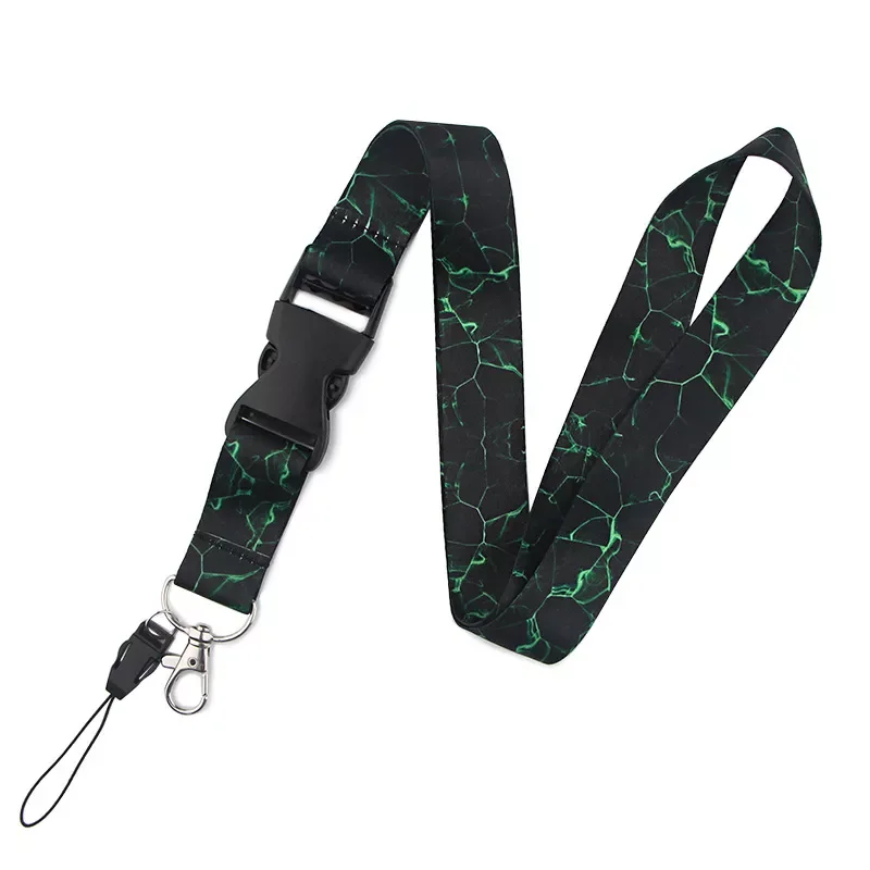 

Marblizing Pattern Work ID Pass Card Strap Name Badges Lanyard Camera Cellphone Neck Strap Short Pet Leash Car Safety Seat Belt