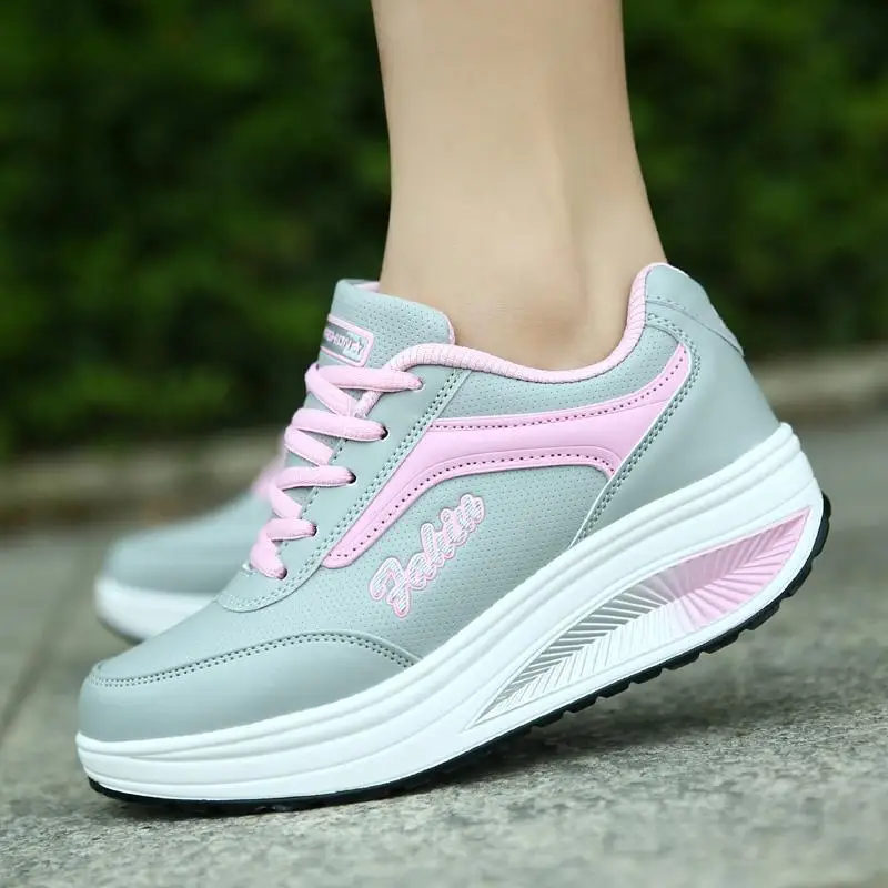 

2022 Spring and Summer Women's Shake Shoes Mesh Women sneakers platform shoes Casual Travel Running Sport Shoes zapatillas mujer