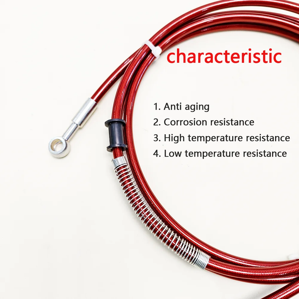 30-500 см мотоциклетные красные плетеные масляные шланги линия трубки
